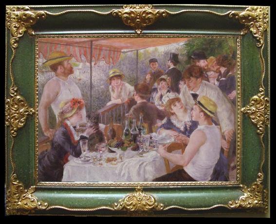 framed  Pierre-Auguste Renoir Lucheon of the Boating Party, Ta119-4